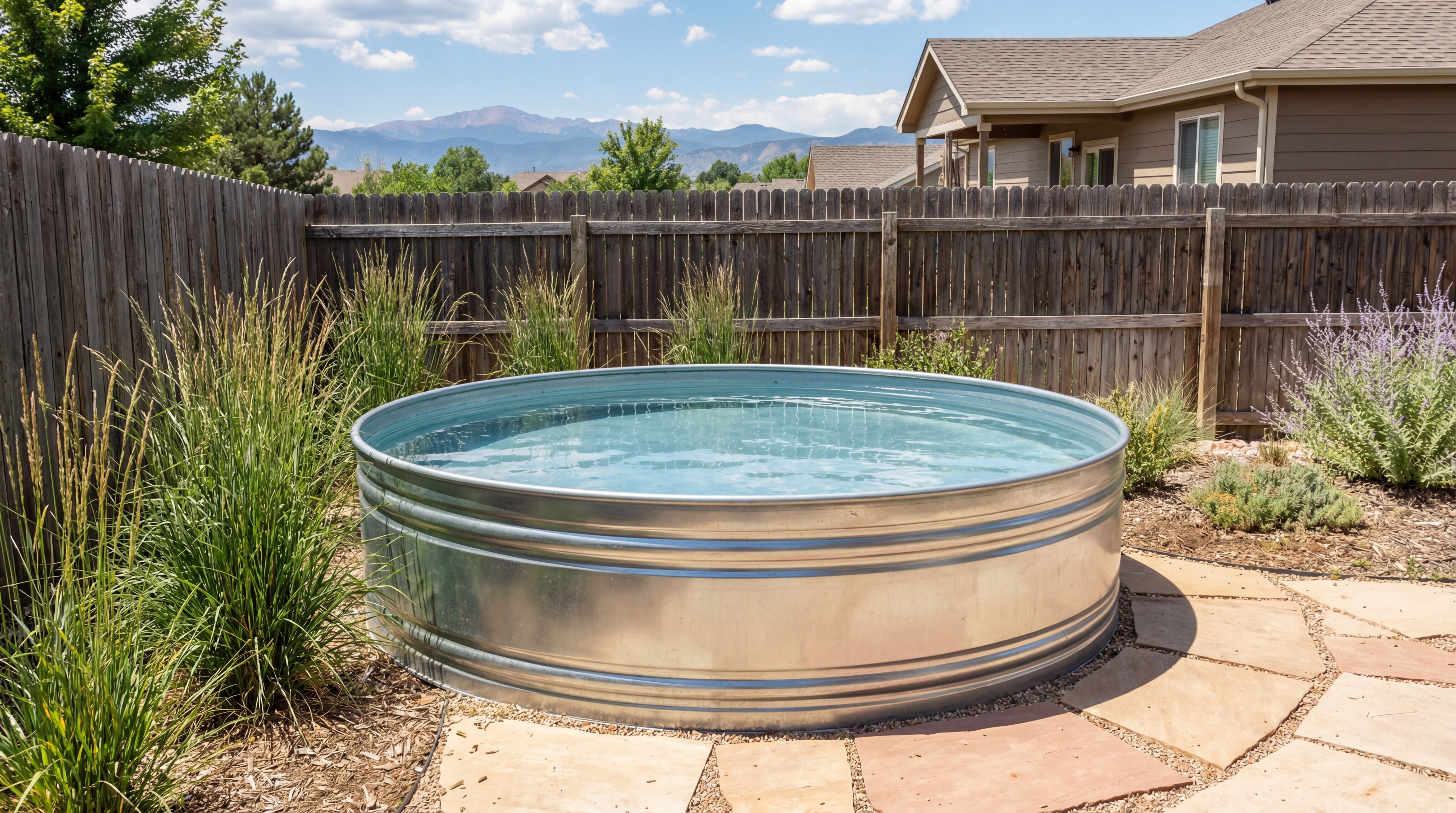 Family-Friendly Stock Tank Pool